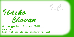 ildiko chovan business card